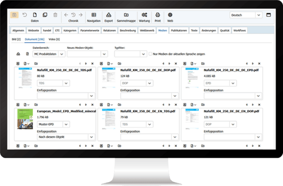 National documents in ANTEROS