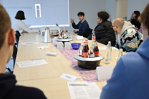 INCONY meeting room with presentation of results