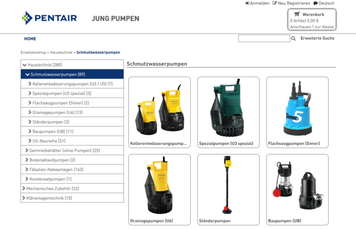 Bestellen Sie Ersatzteile online direkt aus dem Katalog oder über den Webshop