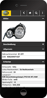 Product page of the Hella app