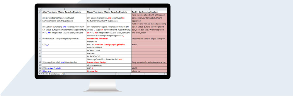 Translate texts in Excel