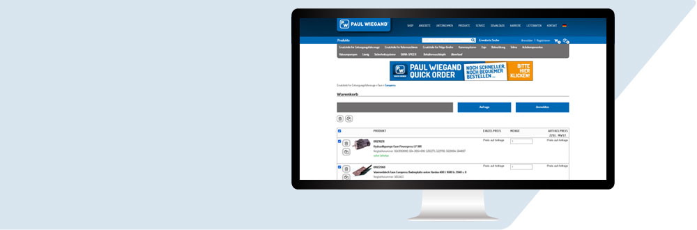 Clear and simple ordering functions are important for customers