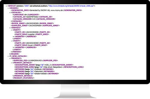 Example of BMEcat