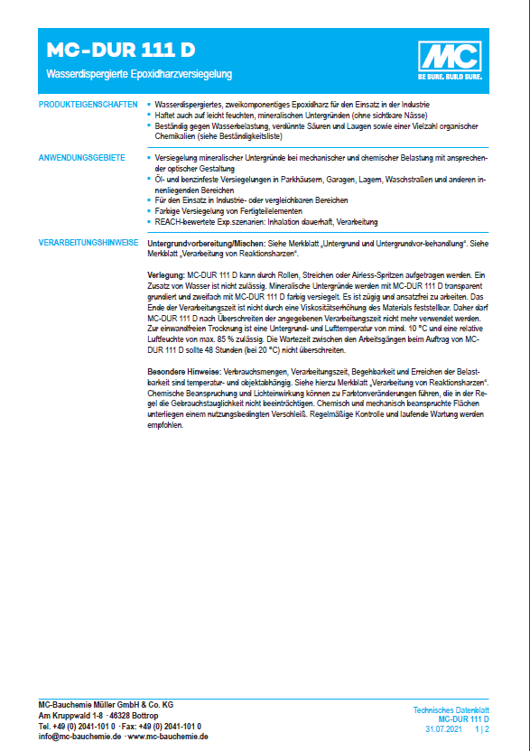 Data sheets are generated fully automatically with the ANTEROS Printengine