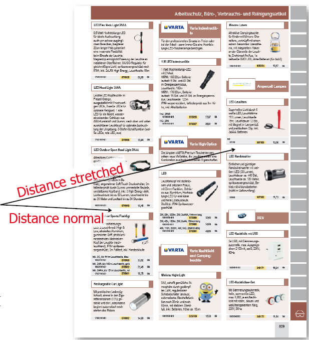 Layout according to your needs