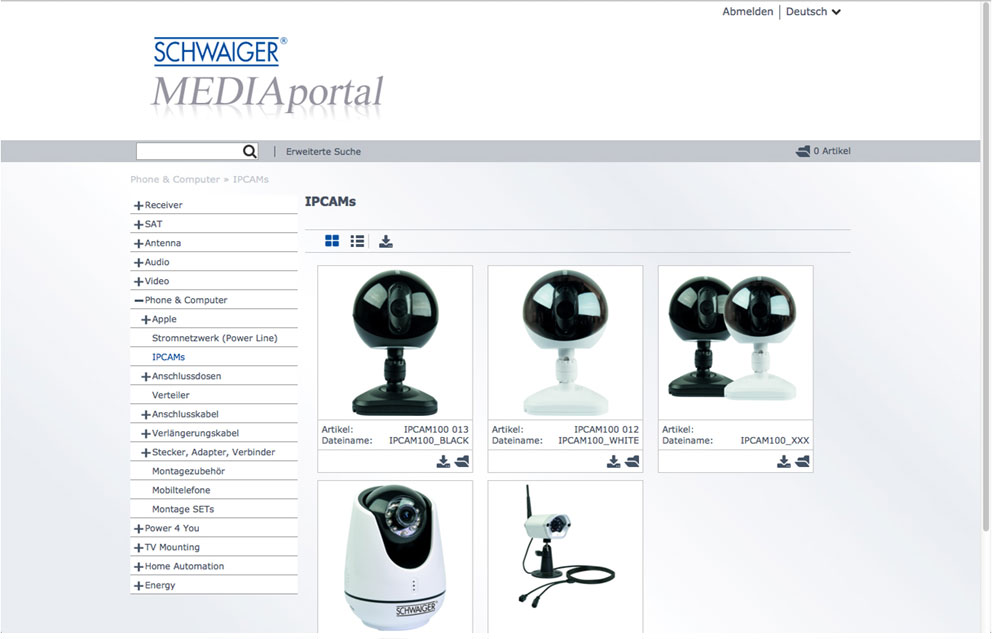 ANTEROS media portal created for Schwaiger